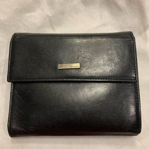 Black leather Perkins wallet
